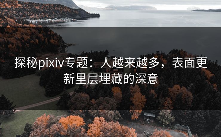 探秘pixiv专题:人越来越多,表面更新里层埋藏的深意 探秘pixiv专题:人越来越多,表面更新里层埋藏的深意