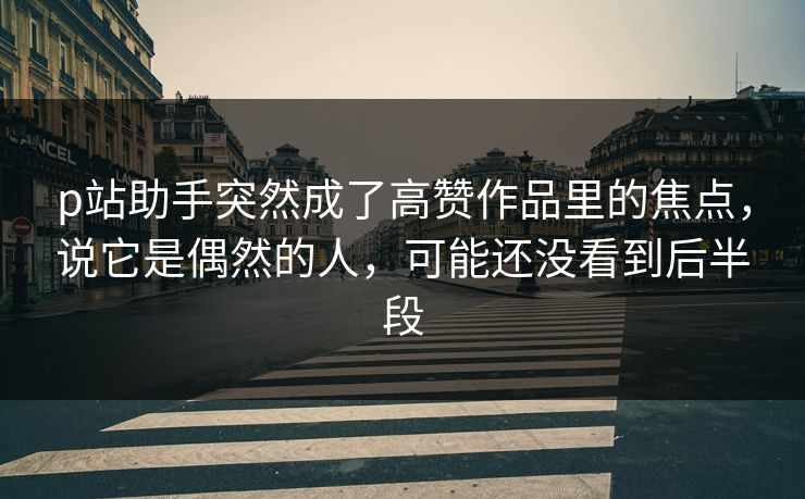 p站助手突然成了高赞作品里的焦点,说它是偶然的人,可能还没看到后半段 p站助手突然成了高赞作品里的焦点,说它是偶然的人,可能还没看到后半段